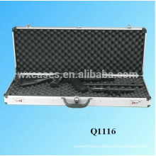 high quality aluminum rifle gun case with foam inside